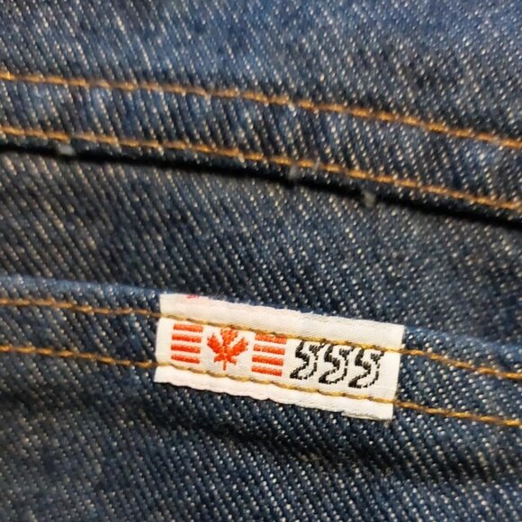 RARE Vintage 1980s 555 Blue Denim Jeans Size 34X34 - Picture 5 of 7